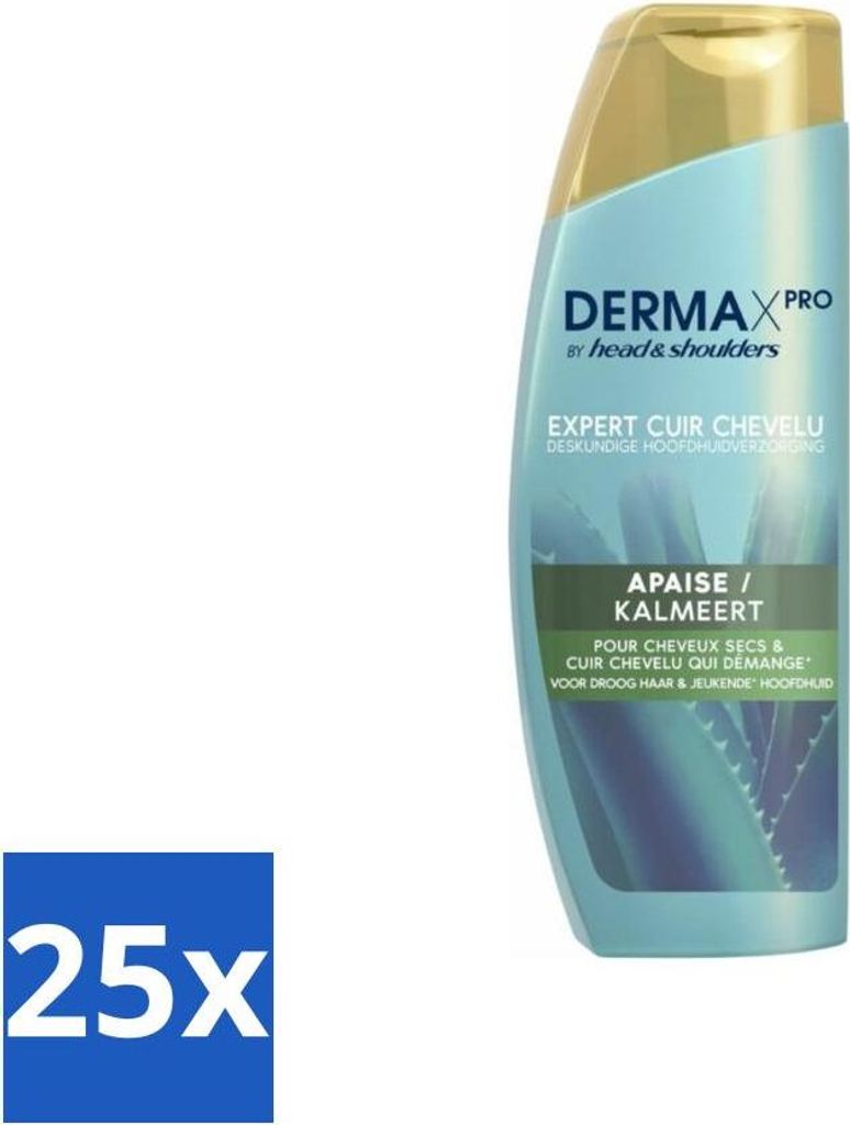 Head & Shoulders DermaX Pro Anti-Schuppen-Shampoo – Beruhigt – 470 ml - Vorteilspack - 25 Stücke