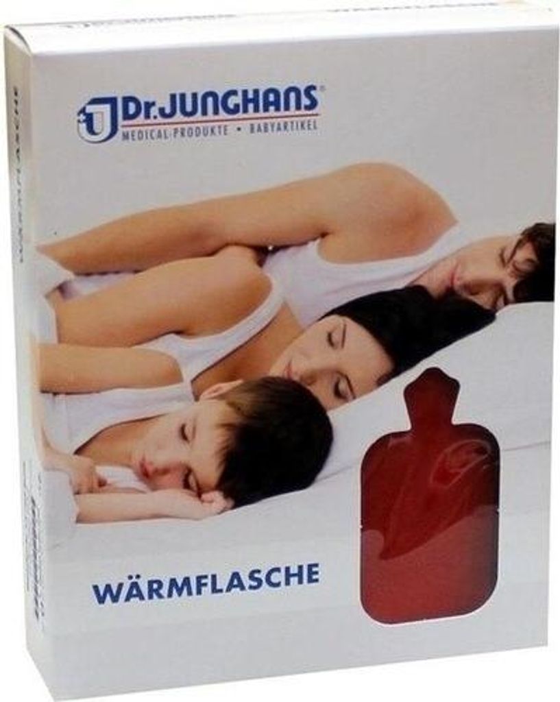 WÄRMFLASCHE 1,5 l mit Bezug rot