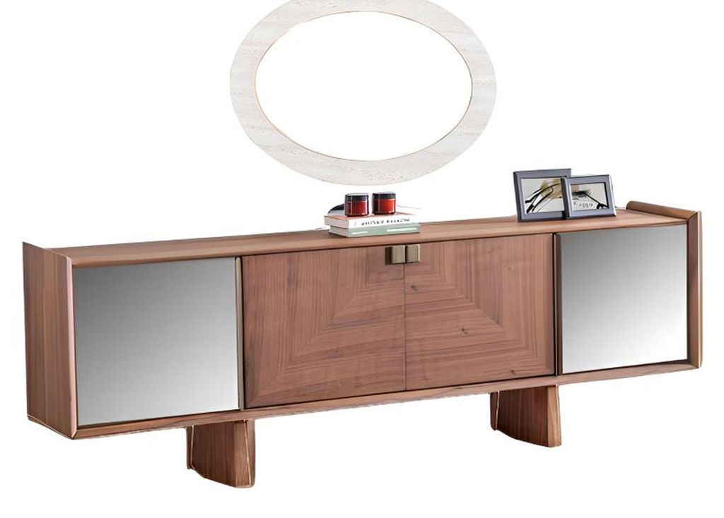 Konsole mit Spiegel Konsolentisch Sideboard-Konsole Schminktisch Ablagetisch