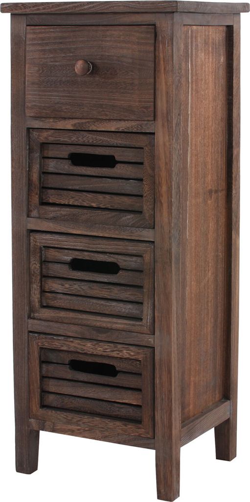 Cassettiera T18, cassettiera, 4 cassetti, 74x30x25cm Immagine del prodotto 