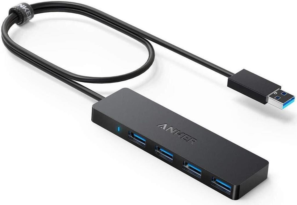 Anker 4-Port USB 3.0 Hub Black / 2ft
