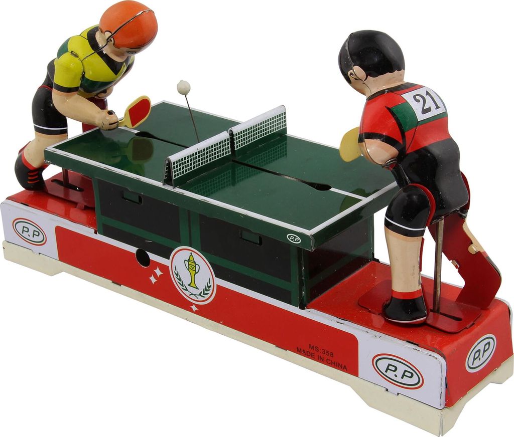 Blechspielzeug - Tischtennis - Tischtennisspieler aus Blech Produktbild 