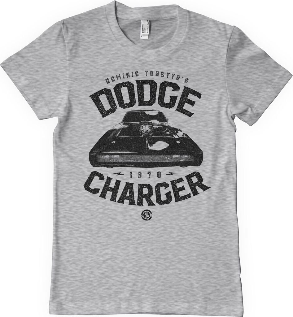 Toretto's Dodge Charger T-Shirt - X-Large - HeatherGrey