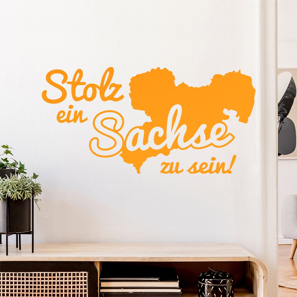 Sachse Sachsen Stolz Wandtattoo Wandaufkleber Wall Sticker - Dekoration, Küche, Wohnzimmer, Schlafzimmer, Badezimmer