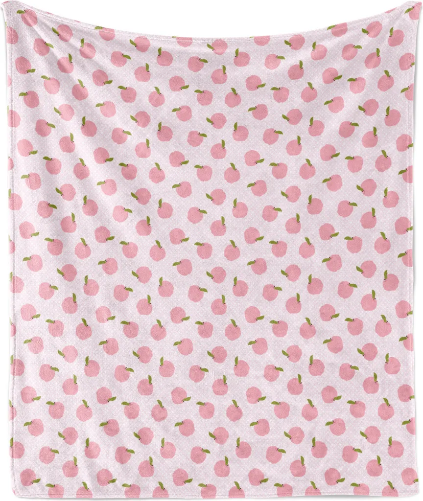Coperta ABAKUHAUS Flanella Rosa Retro 175x230 cm | Plaid Morbido Mele