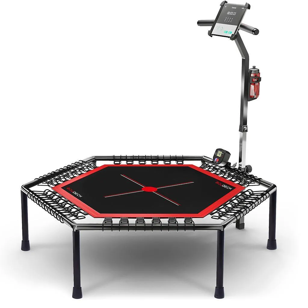 Boudech Trampoline Fitness Crossfit avec Compteur et Porte-Boisson