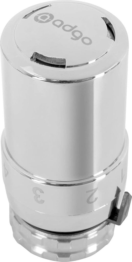 ADGO Thermostatkopf für Kühler Chrom Thermostat Heizsystem für Thermostatische Heizkörper Pneumatische Temperaturregelventile