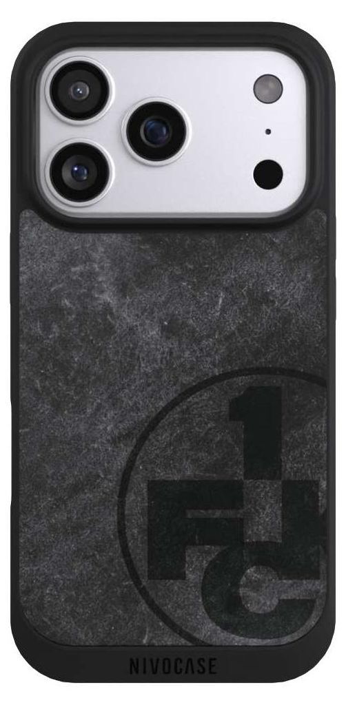 NIVOCASE Handyhülle für Apple iPhone 17 Pro Hülle NIVOpure Case Schwarz 1. FC Kaiserslautern 1. FCK Beton