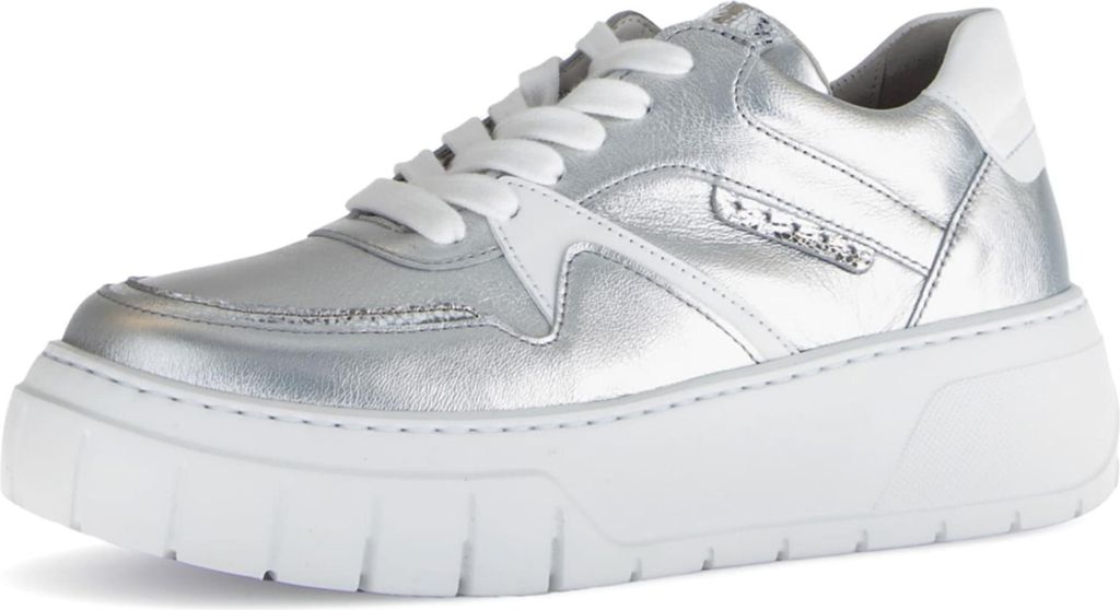 Gabor Plateau Schnürschuhe Damen 31393931323130 Silber 37 1/2 EU