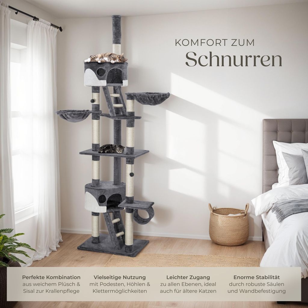 Kratzbaum Hansi 243 bis 260 cm inklusive 2 Treppen, 2 Produktbild 3