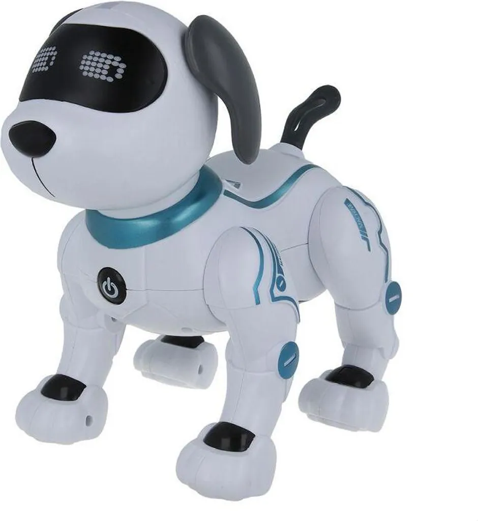 Robot Chien Interactif pour Enfant - Jouet Télécommandé Éducatif Blanc - 11