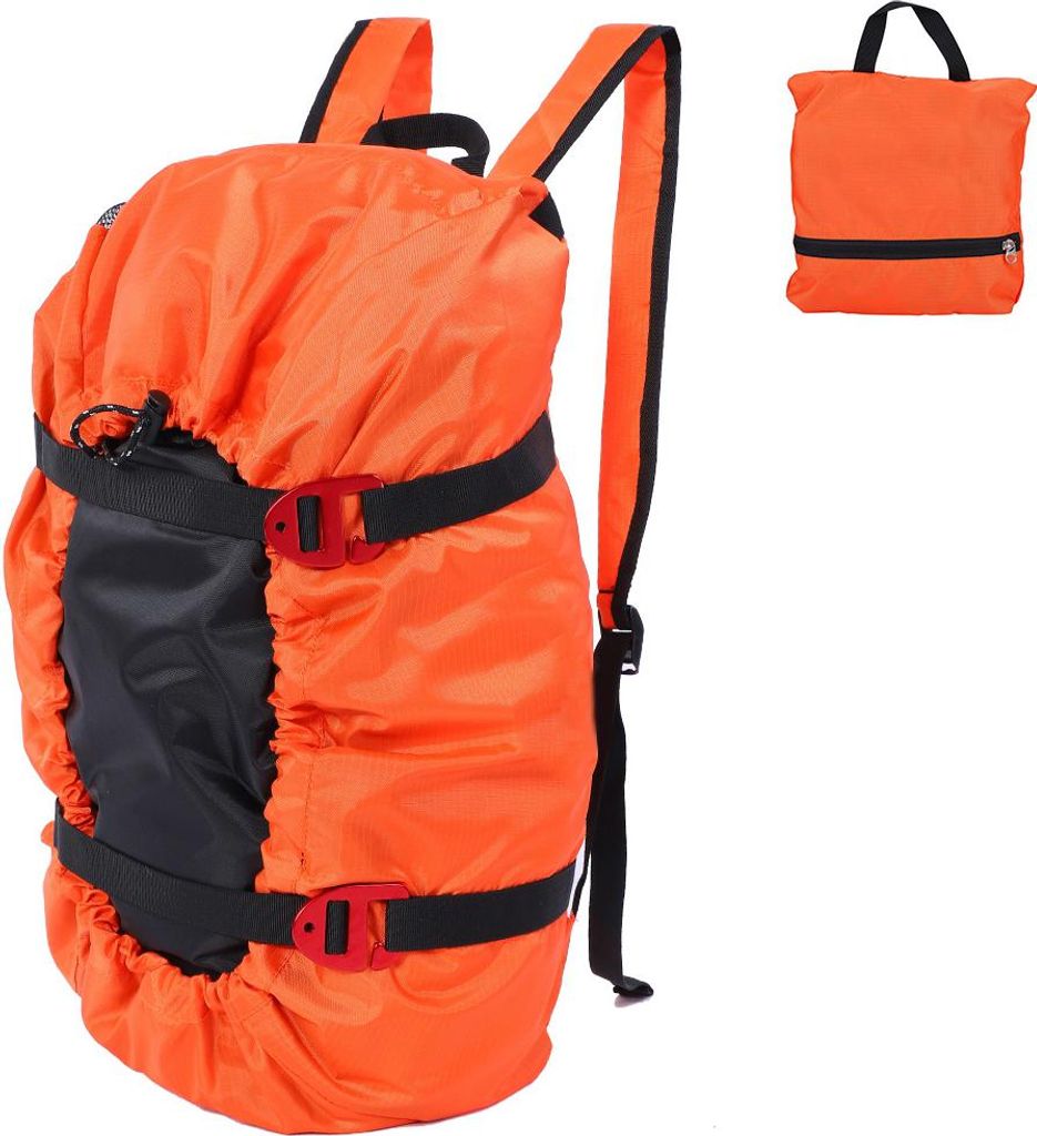 Kletterseil -Kit -Tasche Klapper Schultergurt für Camping -Wandern im Freien (Orange)