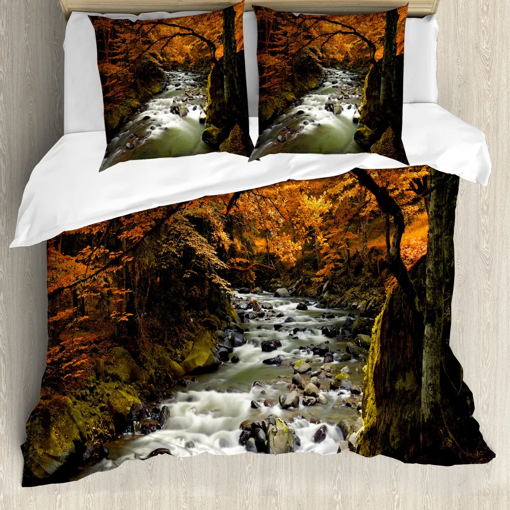 Set Letto ABAKUHAUS Foresta e Fiume: Colori Vivi e Anti-Allergia