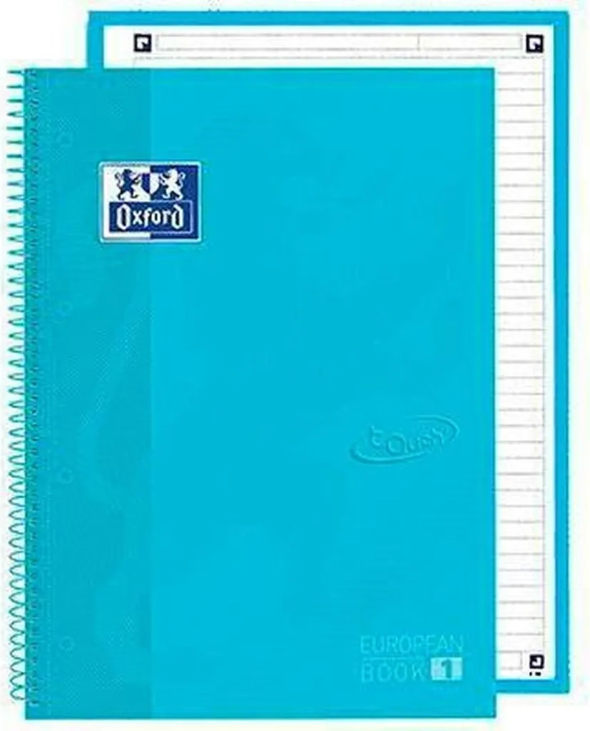 Cahier Oxford European Book A4 papier 90g bleu pastel lot économique