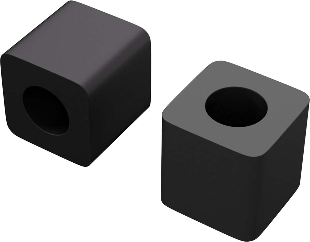 Schubladenhalter 2 pcs Schwarz 15 x 15 x 15mm PP Copolymer