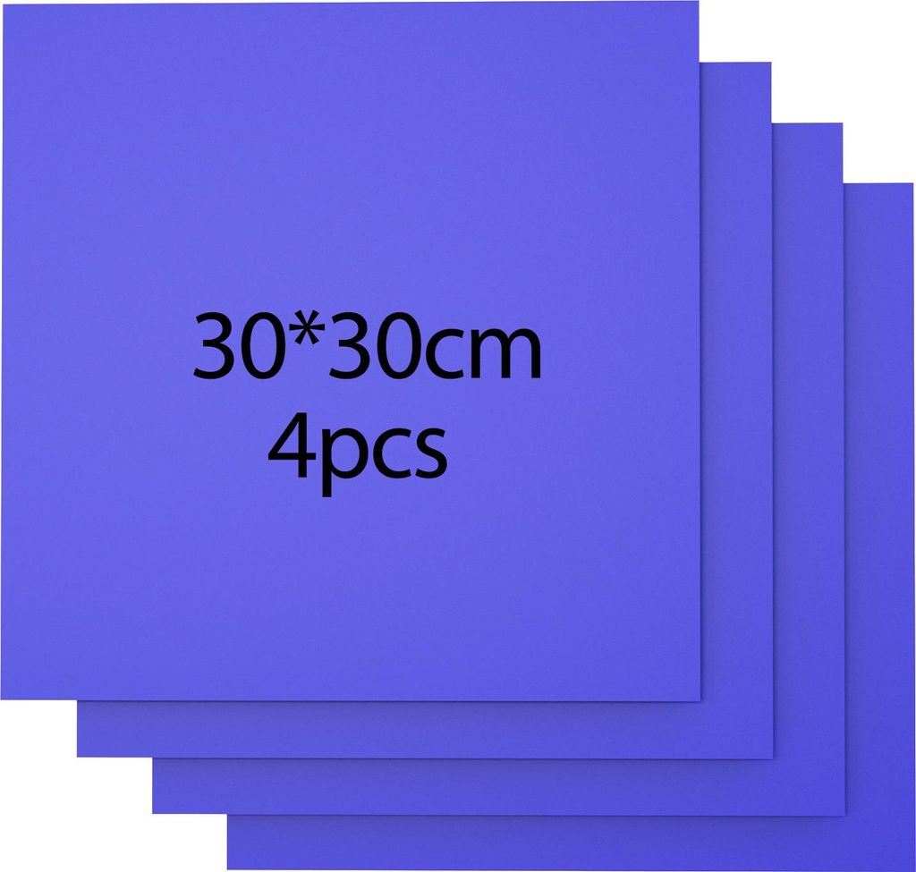 4 Stück 3mm 30x30cm Malfreies Buntes Sperrholz für Modellbau, Laserschneiden und Gravur in Lila