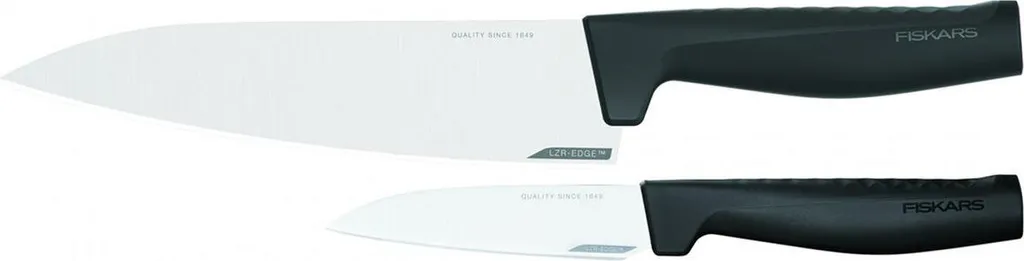 Bloc couteaux Fiskars Hard Edge 1051778 : duo de cuisine haute précision
