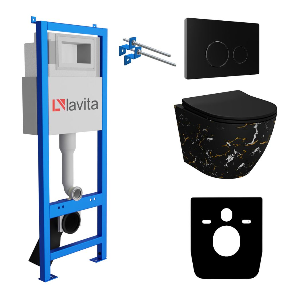 Lavita LAV 101 Vorwandelement für WC 40cm + Wand Hänge Produktbild 