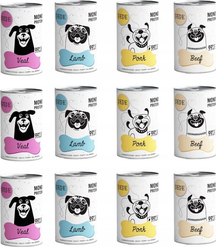 PEPE PET PACK - Hovädzie 99% vlhké krmivo pre domáce Obrázok produktu 