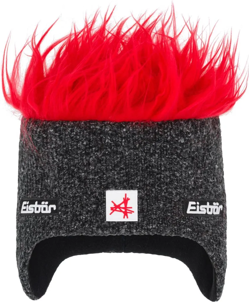 Eisbär Cocker MÜ SA Bonnet de Ski avec Cheveux Rouge pour Homme et Femme