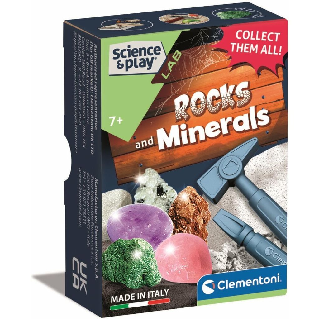 CLEMENTONI Science&Play Geologie Set: Stenen en mineralen Productafbeelding 