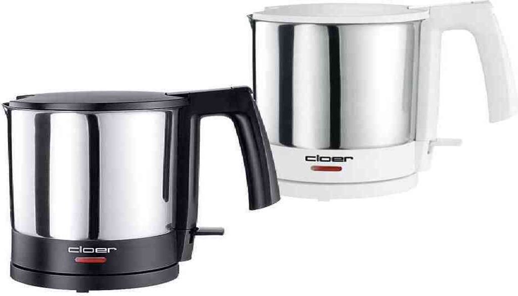 Cloer 4700, 1,5 l, 1800 W, Schwarz, Edelstahl, Drahtlos Produktbild 