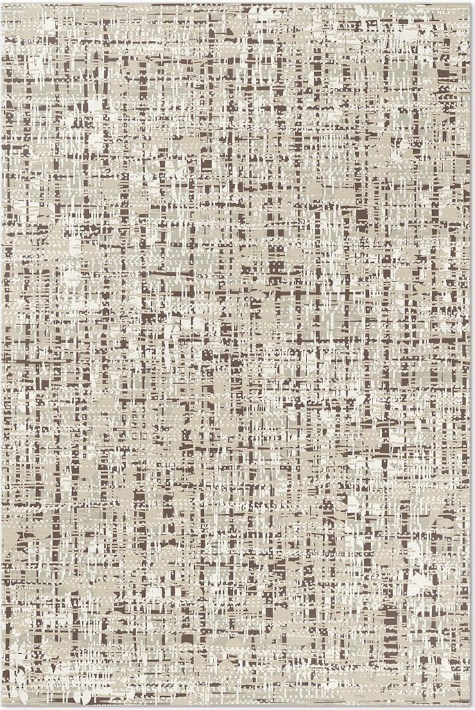 Boho-Stil Stoff-Imitation – Vinyl Fußmatte – 80x120 cm – Rutschfest, Pflegeleicht & Langlebig