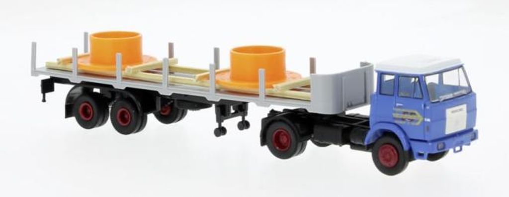 Brekina LKW Henschel F161S Rungen-Sz G&G mit Ladegut 82256