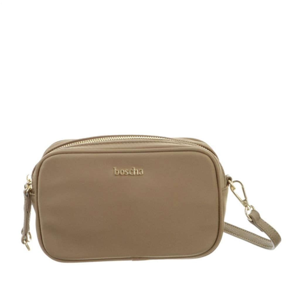 boscha Umhängetasche Abendtasche Camera Bag Taupe beige