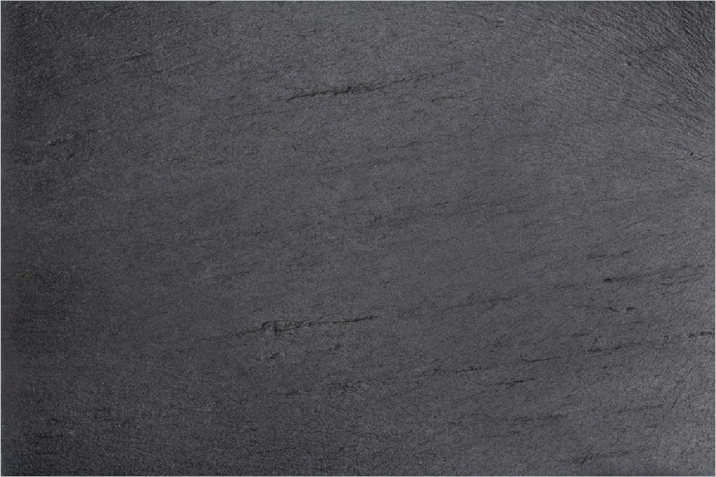 Wallario Poster - Schwarze Schiefertafel Optik - Steintafel, Kunstdruck Größe: 61 x 91,50 cm