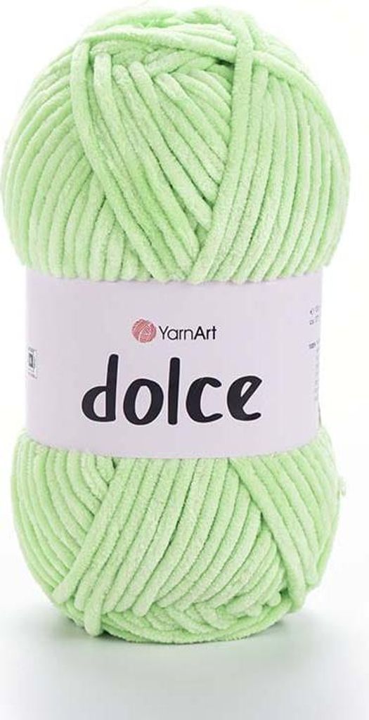 YarnArt Dolce Seledyn - Weicher, plüschiger Strickgarn für Babyartikel