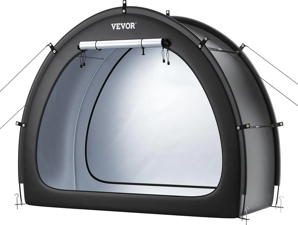 Tente de rangement vélos extérieur imperméable 2 vélos en éventail