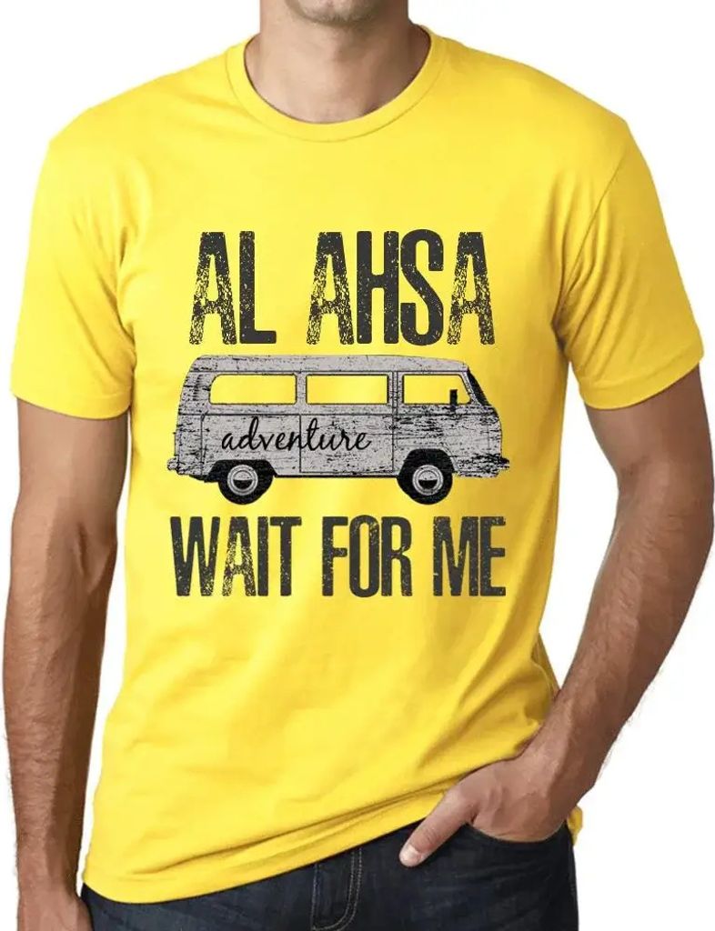 Herren Grafik T-Shirt Abenteuer warten auf mich in al ahsa – Adventure Wait For Me In Al Ahsa – Öko-Verantwortlich Vintage Jahrgang Kurzarm Lu...
