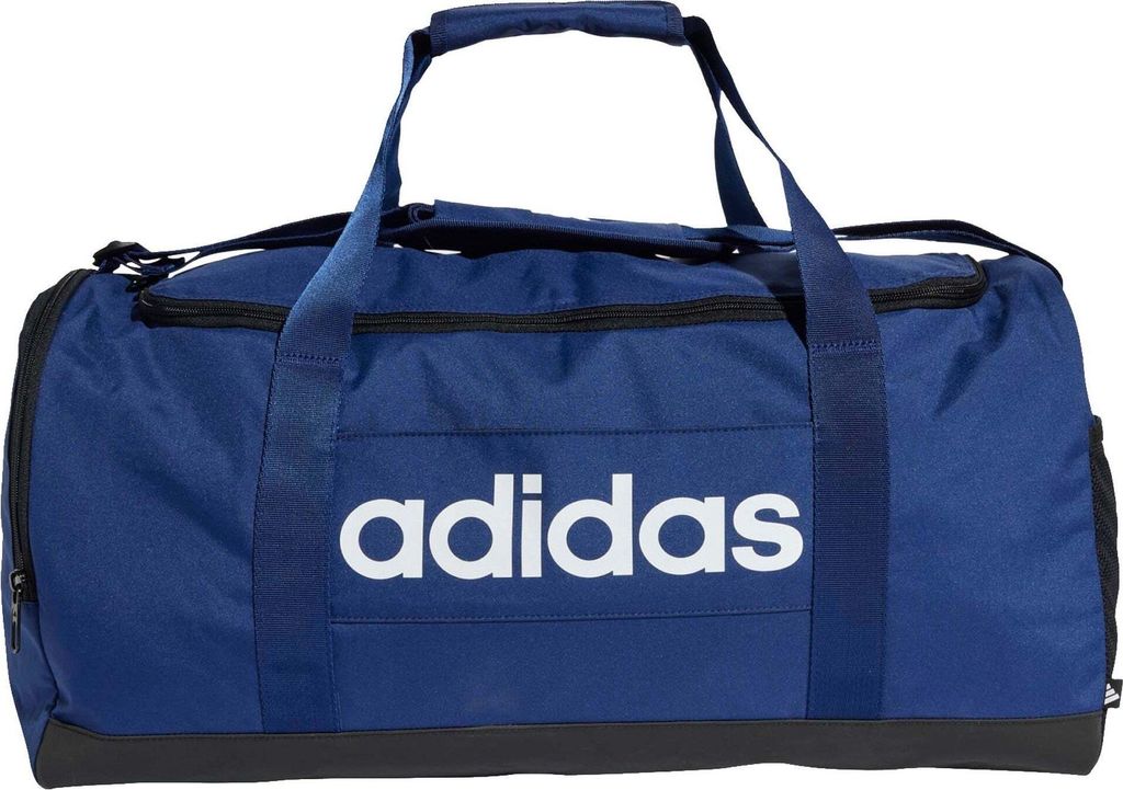 adidas LINEAR DUFFEL Größe M Sporttasche blau/weiß Produktbild 