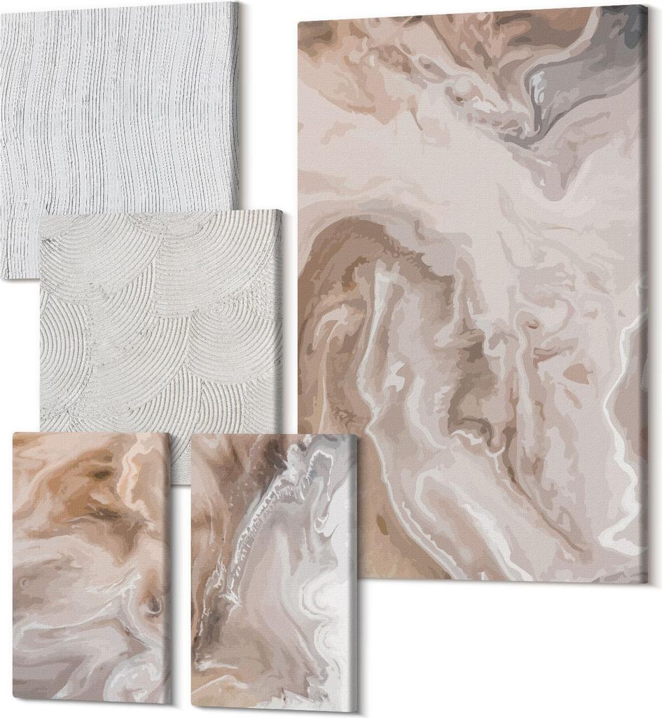 Leinwandbilder Mehrteilig 5-teilig – Modernes Design – Hochwertiger Polycanvas Kunstdruck – Wanddekoration & Wandkunst – Bilder für Zuhaus...
