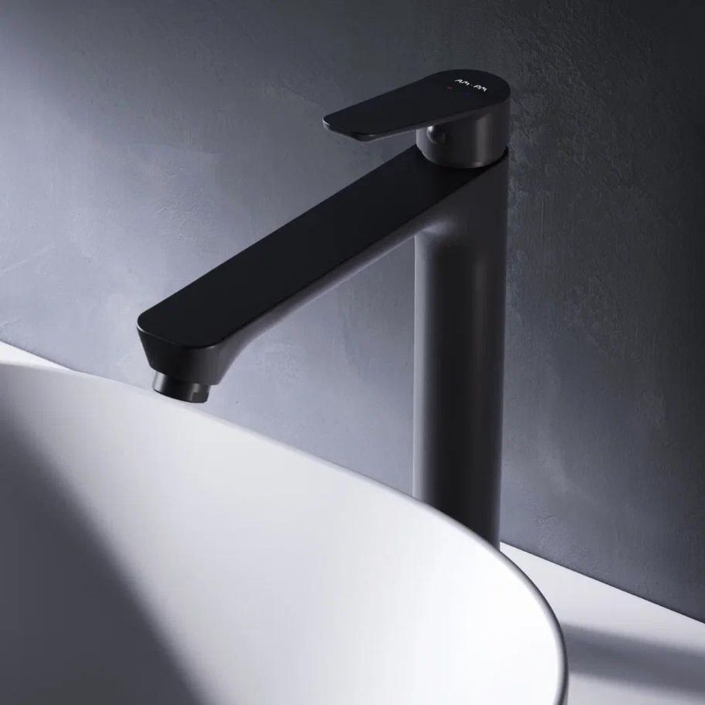 AM.PM Waschtischarmatur Hoch Schwarz Wasserhahn Bad Produktbild 