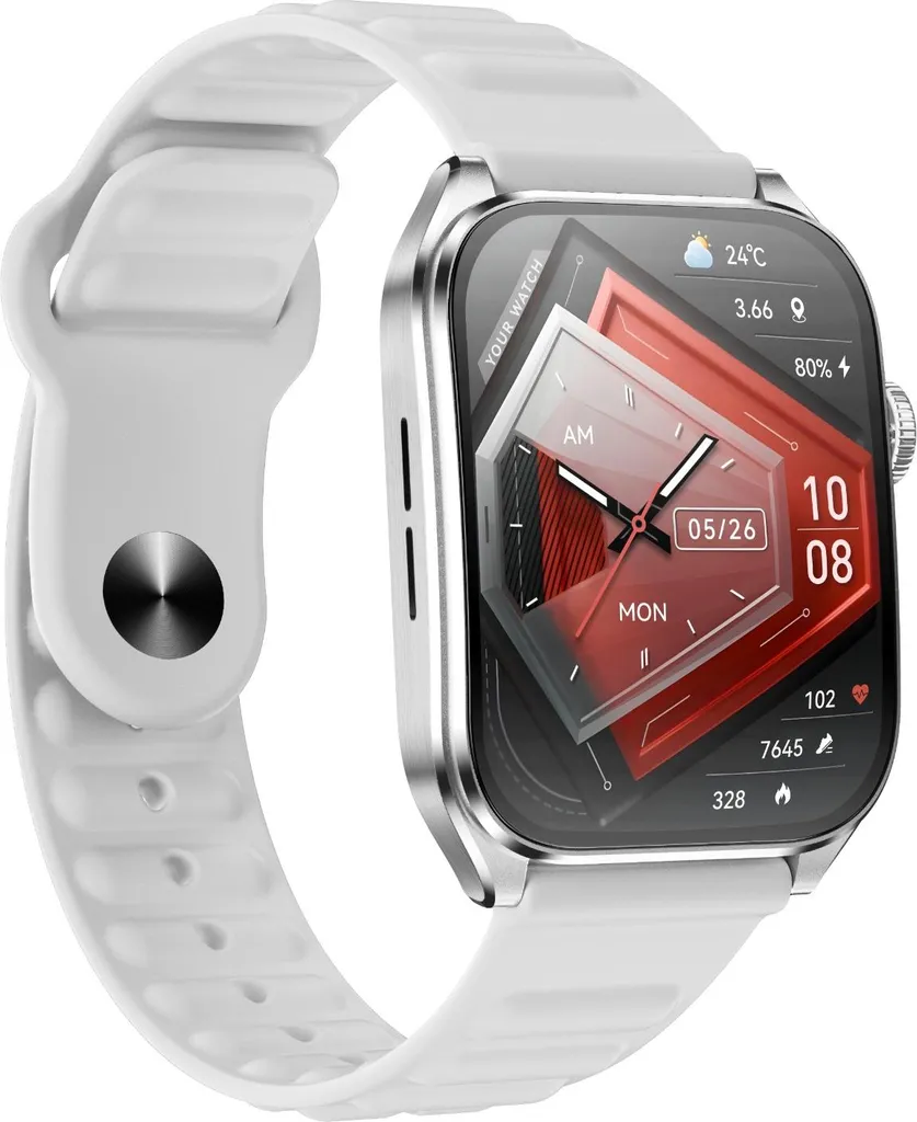 Smartwatch INF AMOLED 1.93" Argento: Chiamate Bluetooth e App GloryFit - 19
