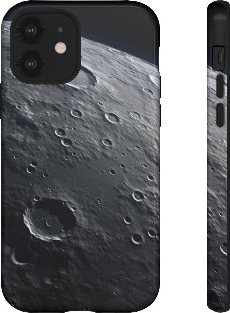 Mondkrater-Optik mit glänzender Oberfläche – Hülle Kompatibel mit iPhone 12