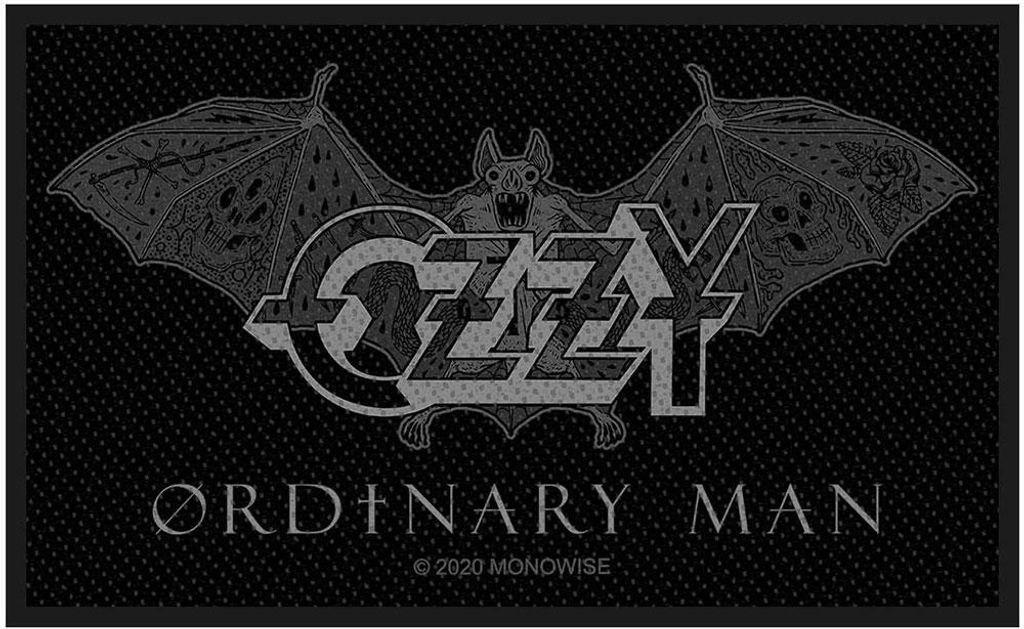 Ozzy Osbourne - Patch "Ordinary Man", gewebter Stoff RO7605 (Einheitsgröße) (Schwarz)
