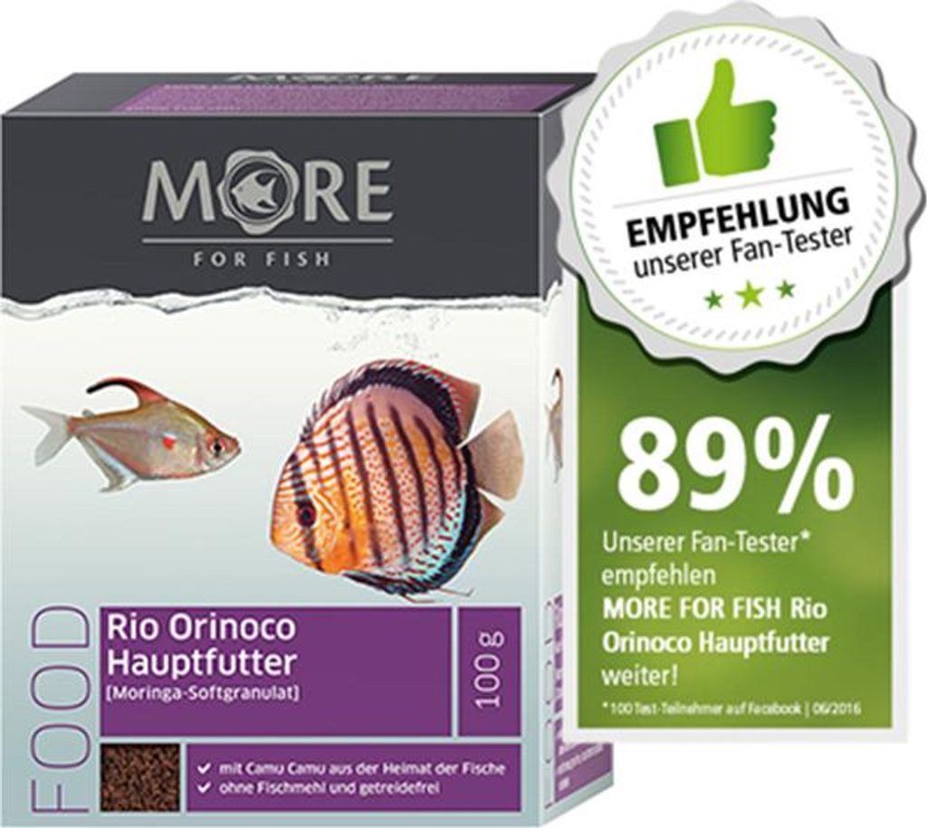 More For Rio Orinoco – Tierbedarf – Hauptfutter 100g (per 3 Produktbild 