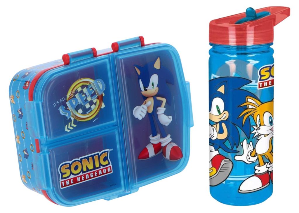 Ensemble repas Sonic : boîte à lunch et gourde Image du produit 
