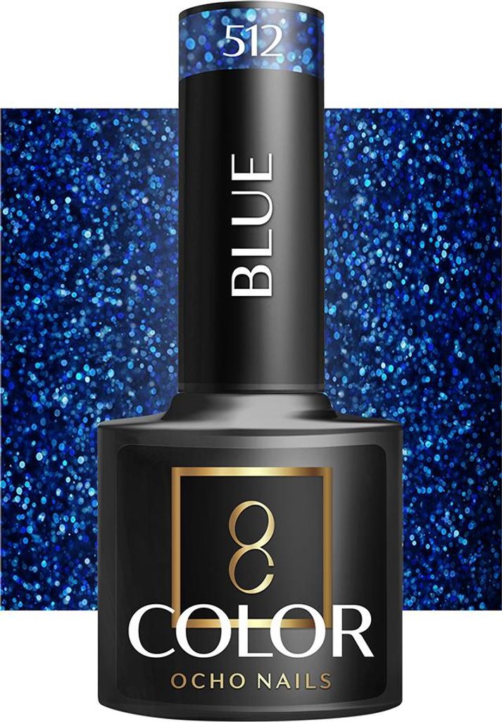 OCHO NAILS Hybrid-Nagellack blau 512 - 5 g