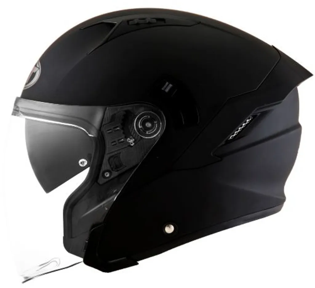Casque KYT NF-J Noir Mat XS 53/54 - Large Écran et Confort Supérieur