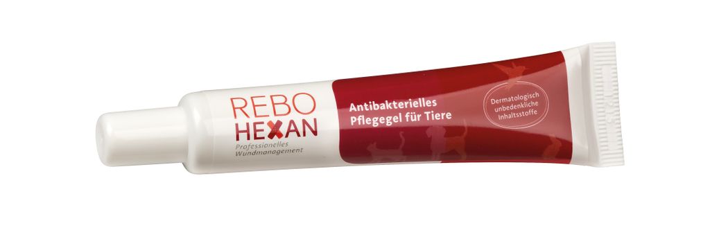 ReboHexan Gel 20 ml für Haustiere: Antibakterielle Wundpflege, Pflegt und reinigt die Haut und unterstützt eine hygienische Umgebung, Hautfreundlich