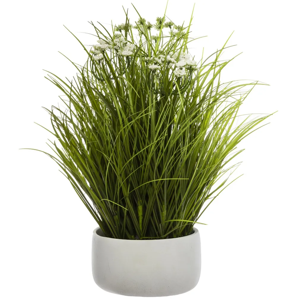 Plante Artificielle Wildkräuter Atmosphera en Pot Ciment - Hauteur 40cm