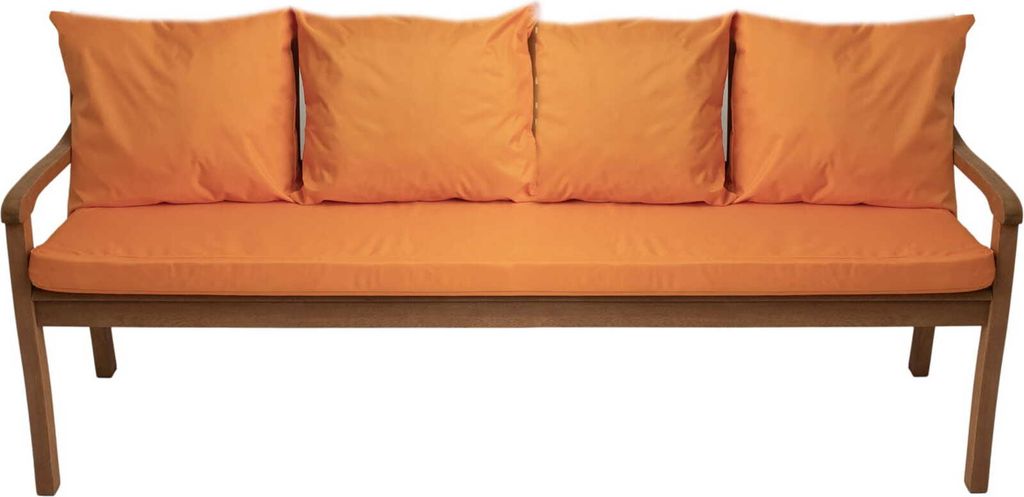 Gartenkissen Set orange – 180x50 + 4x50x56 cm Gartenkissen Produktbild 