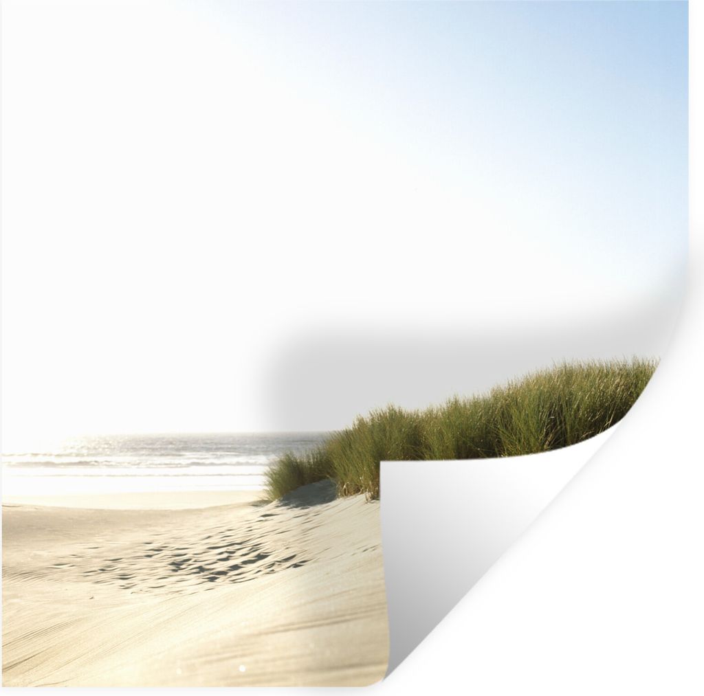 MuchoWow Wandtattoo Wandsticker Wandaufkleber Ein klarer blauer Himmel über den Dünen 30x30 cm Selbstklebend und Repositionierbar - Repositioni...