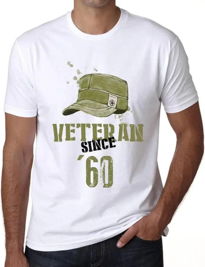 Herren Grafik T-Shirt Militärveteran seit 1960 – Military Veteran Since 1960 – Geschenk 64. Geburtstag Jahrestag 64 Jahre Jubiläum 64 Jährig...