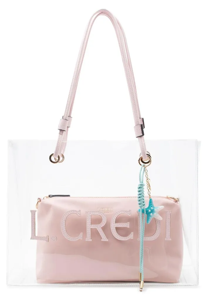 L.CREDI Sac à Épaule Reja Shoulder Bag Cherry Blossom Transparent Rose