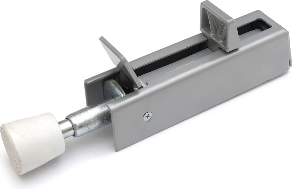 Blocca Porta a Pedale Argento 122mm | Fermaporta Pesante Bullone
